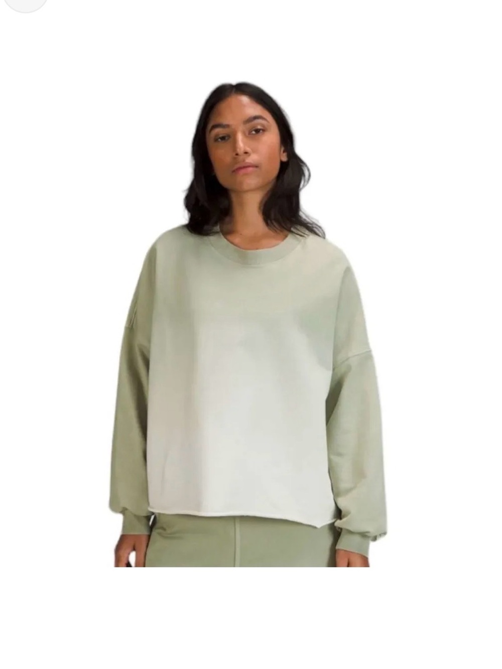 lululemon athletica Sage Green Oversized Crewneck Sweatshirt